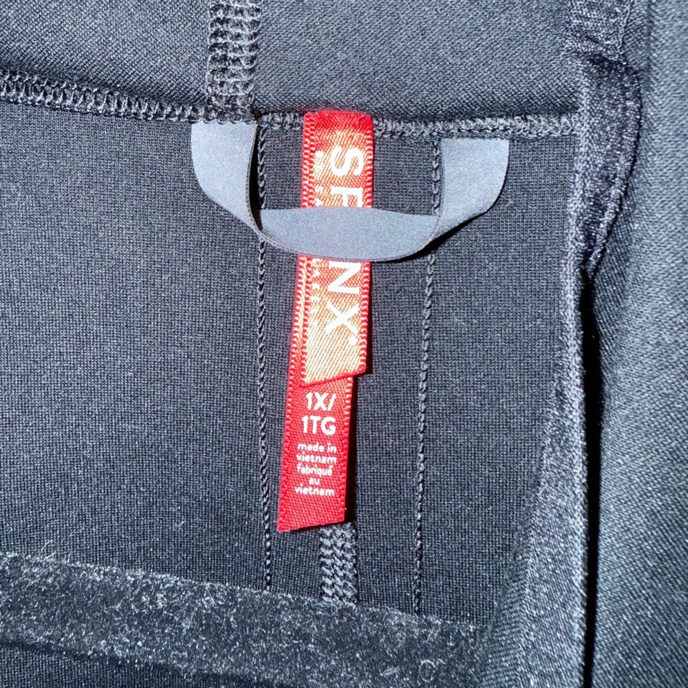 Spanx Jacket Faux Leather Convertible Drape Front… - image 2